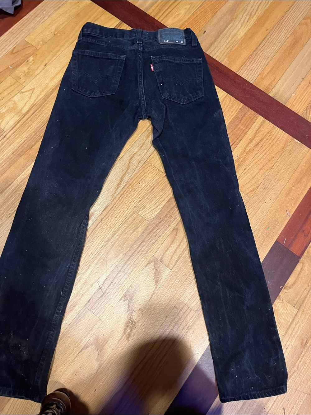 Levi's Men's Black Corduroy Straight-Leg Pants